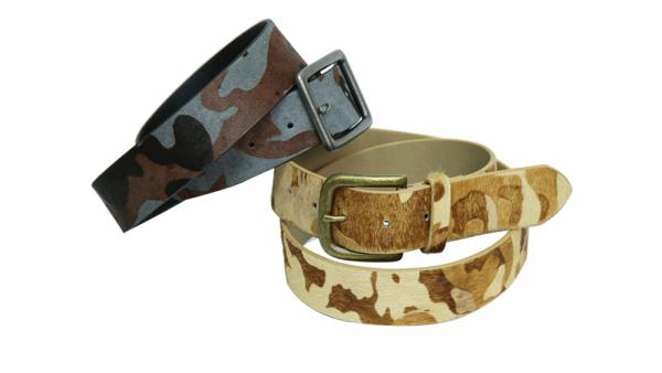  Ceinture simili cuir crin de cheval 