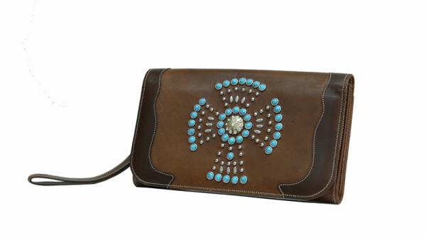  Pochette en cuir style occidental 