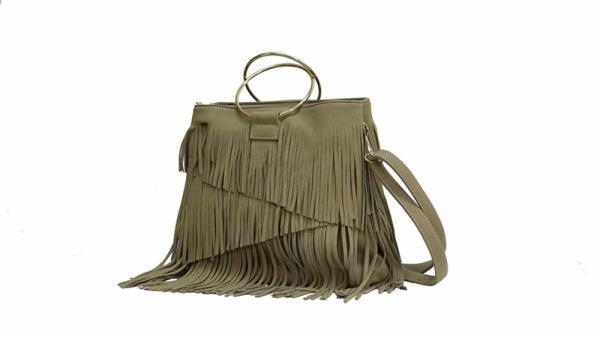  Sac à bandoulière PU avec glands 