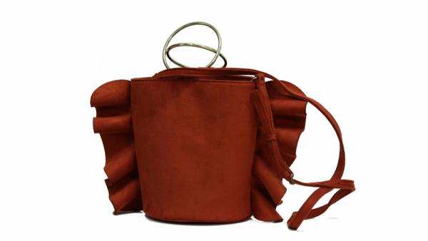  Sac bandoulière et poignée en velours 
