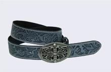 Ceinture en cuir estampé
