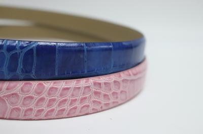 Ceinture en cuir estampé
