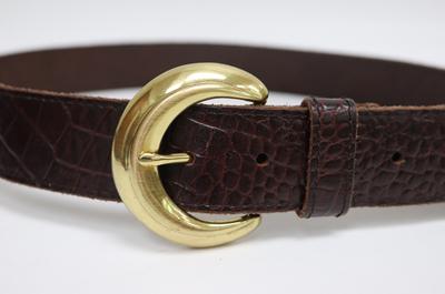 Ceinture en cuir estampé