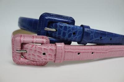 Ceinture en cuir estampé