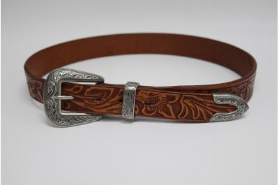 Ceinture en cuir estampé