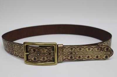 Ceinture en cuir estampé