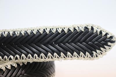 Ceinture en cuir tressé à la main