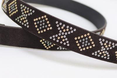 Ceinture en cuir suède