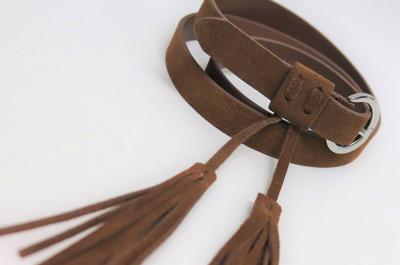 Ceinture en cuir suède
