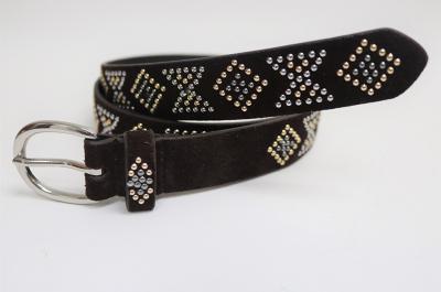 Ceinture en cuir suède