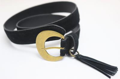 Ceinture en cuir suède