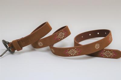 Ceinture en cuir suède