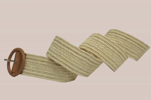 Ceinture tressée en coton, Ceinture en paille
