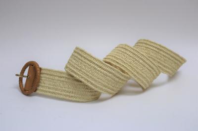 Ceinture tressée en coton, Ceinture en paille