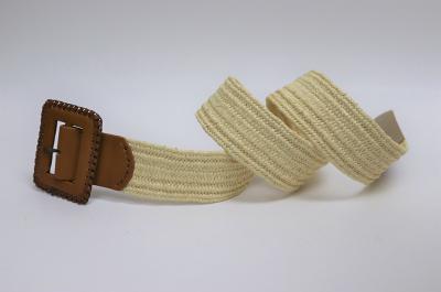 Ceinture tressée en coton, Ceinture en paille