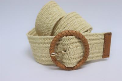 Ceinture tressée en coton, Ceinture en paille