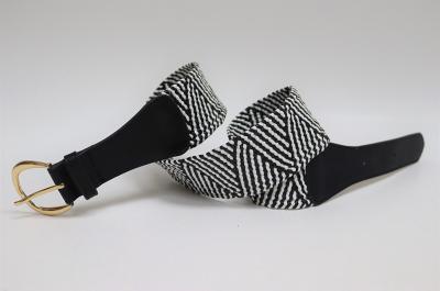 Ceinture tressée en coton, Ceinture en paille