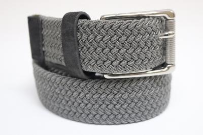 grey braided belt